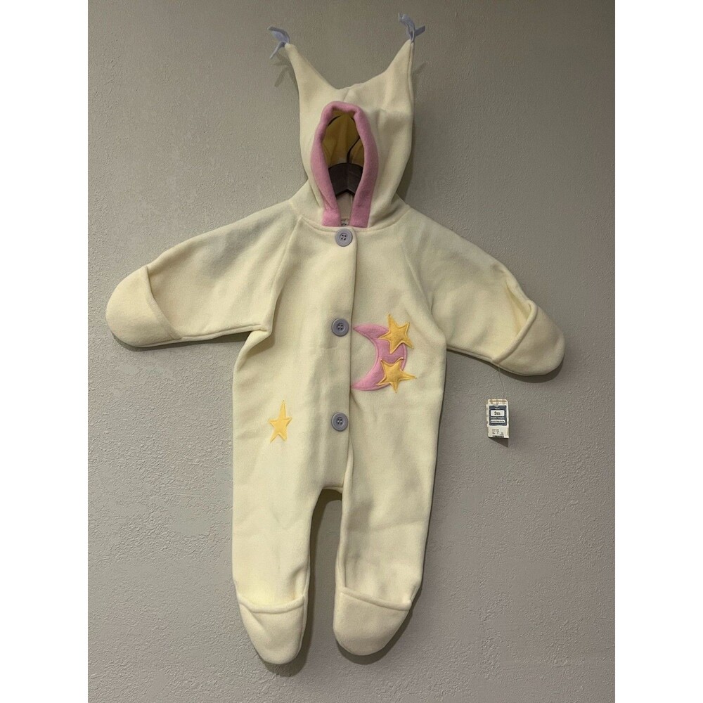 CHEROKEE BABY Infant Baby  Moon Star  ONE-PIECE Fleece  Warm  Sz 6-9 Months